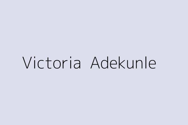 Victoria  Adekunle 